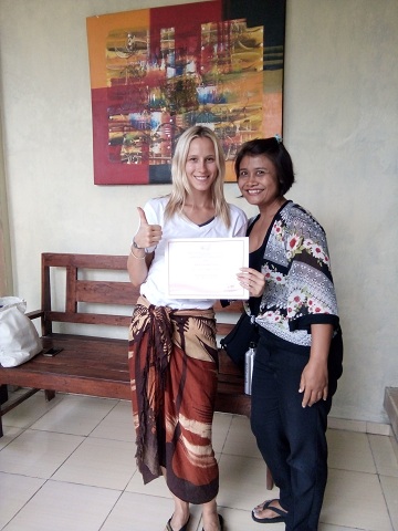 Reeva Bali Spa School Student